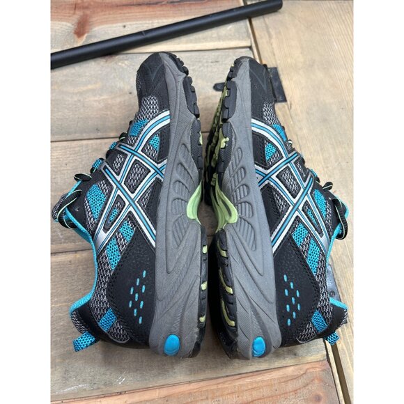 US8.5 ASIC GEL VENTURE 4 Turquoise Gray Running Training Shoes Women - Picture 9 of 9